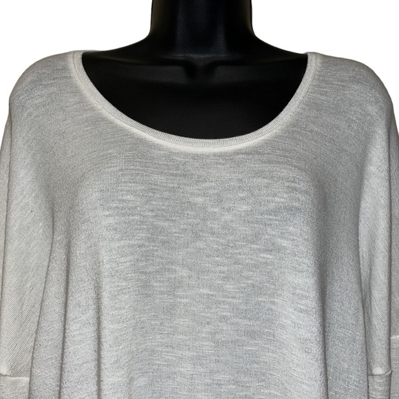 MEADOWS & BYRNE Sheer Cream Blouse - Picture 3 of 8